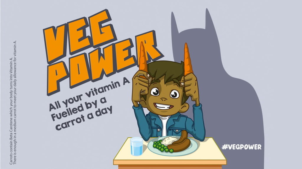 Veg Power - all your Vitamin A powered by a carrot a day